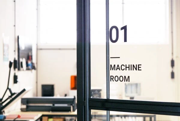 Entrance to the machine room